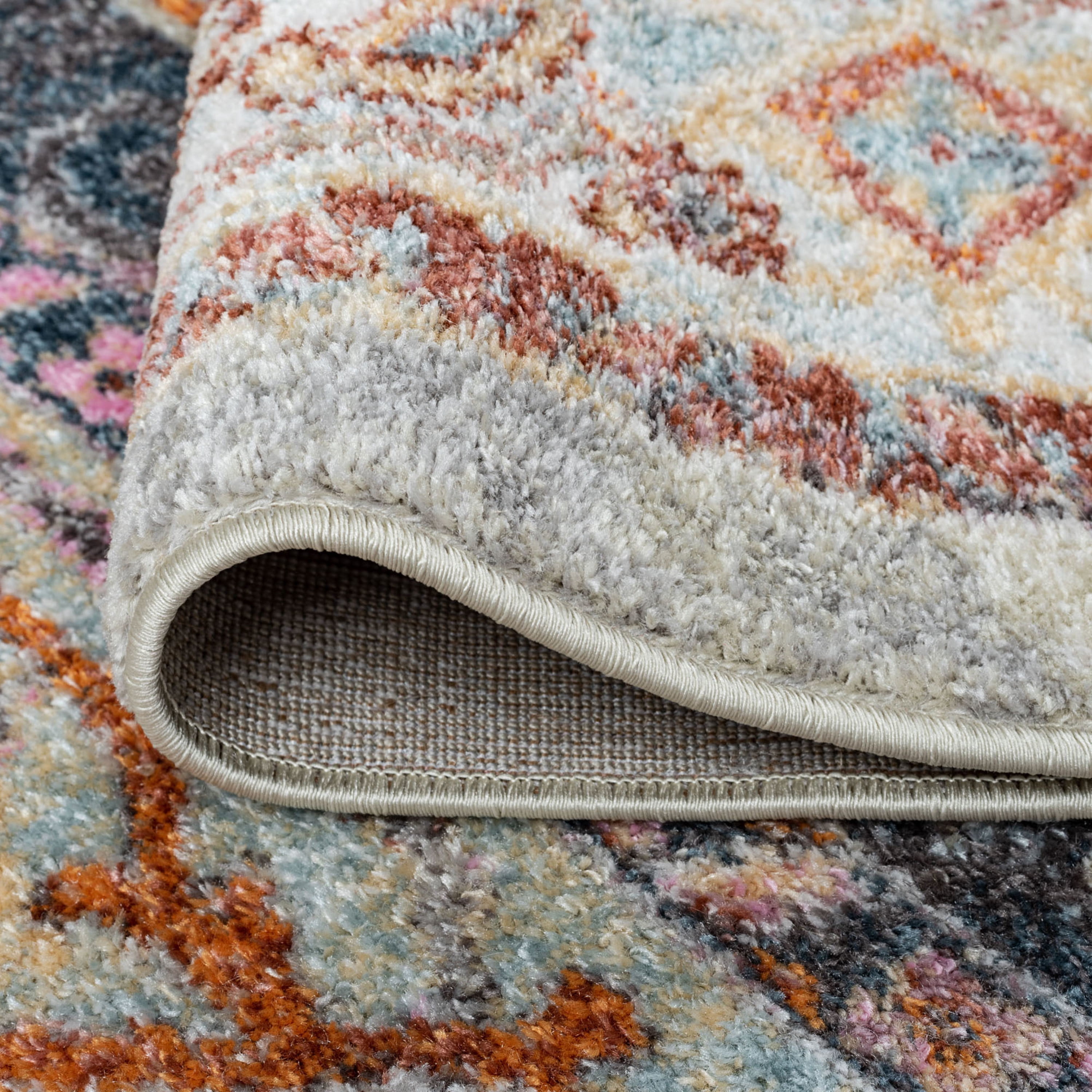 Bliss Rugs Oriental Rug Traditional Indoor Runner Rug for Hallway, Entryway, Kitchen, Gray ,2' x 8'