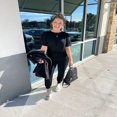 thumbnail image 2 of Women’s Two Piece Outfit Short Sleeve Pullover With Drawstring Long Pants Tracksuit Jogger Set, 2 of 6