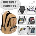 thumbnail image 7 of FKELYI Capybara Mushroom Print 17 Inch Schoolbag for Kids Backpack Spacious Lightweight School Bookbag for Elementary Student Travel Rucksack Casual Daypack, 7 of 7