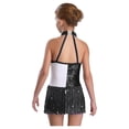 thumbnail image 2 of Doomiva Lyrical Dance Outfits for Girls Rumba Samba Jazz Latin Dance Dress 6-16 Years Black 14, 2 of 5