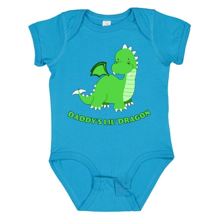 

Inktastic Daddy s Lil Dragon Cute Green Dragon Gift Baby Boy or Baby Girl Bodysuit