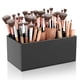 thumbnail image 1 of Organizador de brochas de maquillaje HIIMIEI, acrílico negro, 6 ranuras, 1 of 7