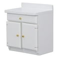 thumbnail image 2 of Miniature Kitchen Cabinet, 1:12 Decorative Wear Resistance Sturdy Delicate Dollhouse Kitchen Cabinet  For Decoration, 2 of 8