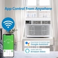 thumbnail image 4 of Smart 3-in-1 Window Air Conditioner, 12000 BTU, Cooling, Dehumidifier & Fan, Ultra Quiet, WiFi & Remote, Energy Efficient, Easy Install, White, 4 of 7