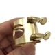 thumbnail image 5 of onlyliua Buscador de Regalos Tornillos Dobles para Ligadura de Boquilla de Saxofón Alto, Accesorio de Sujeción de Ligadura Dorada para Saxofón, 5 of 5