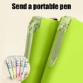 thumbnail image 4 of Cahier Portable Mini de Poche en Cuir - Journal à Couverture Rigide en Anglais à Lignure Horizontale, Comprend un Porte-Stylo Gel, Design Compact pour les Notes Quotidiennes, JKODE, 4 of 9