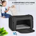 thumbnail image 5 of Large Dog Cat Carriers Puppies up to 25Lbs, Big Dog Carrier Soft Sided, Collapsible Travel Puppy Carrier - Large - Grey, 5 of 14