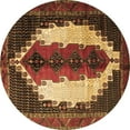 thumbnail image 1 of Ahgly Company Indoor Round Persian Brown Traditional Area Rugs, 8' Round, 1 of 4