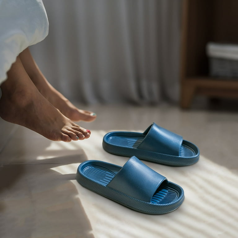 Pillow Slides Sandals Non-Slip Ultra Soft Slippers Cloud Shower EVA Home  Shoes