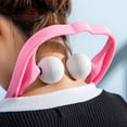 thumbnail image 4 of Hand Roller Neck Shoulder Dual Trigger Point Self Massager Relieve (Pink), 4 of 6