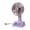 Purple, variant on Vintage Style Mini Desk Fan with Digital Battery Display, Rechargeable 1200mAh Portable Fan, 100° Adjustable Wind Direction, Multiple Speed Levels, Personal Quiet Cooler for Home, Office and Bedroom