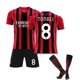 thumbnail image 1 of Nuevo 2021/2022 Camiseta de fútbol para niños 11 # Ibrahimovic 8 # Tonali Camisetas de fútbol Traje Pantalones cortos / calcetines Conjunto-8 Rojo-16 BmatwkZeng Bmatwk Jersey, 1 of 1