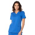 thumbnail image 1 of Landau ProFlex Haut de Sarrau pour Femmes : 3 Poches, Coupe Moderne Ajustée, Col en V Extensible 4169, 1 of 1