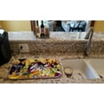 thumbnail image 2 of Crystal Hot Sauce with Fleur De lis and Wine Dish Drying Mat, 2 of 4