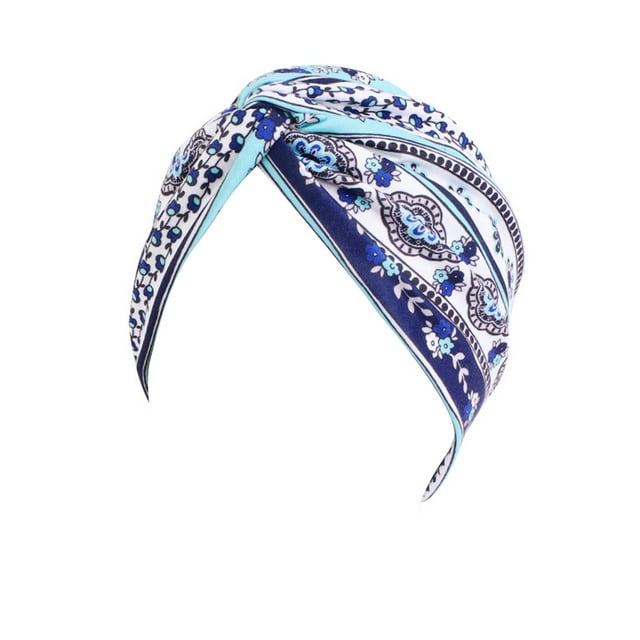 Qarigey Pañuelos para la cabeza para mujer, estilo bohemio, multiusos, preatados, plisados, accesorios de ropa, de quimioterapia, tipo 11 Type3 NO3 Qarigey AP008897-11