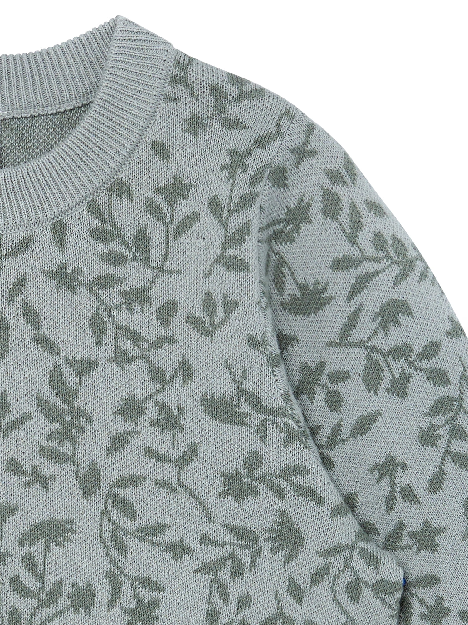 Modern Moments by Gerber Toddler Girl Jacquard Sweater Knit with Wide Leg Pant Set, Sizes 12M-5T