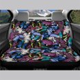 thumbnail image 3 of Psesaysky Colorful Butterfly Non-Slip Replacement Seat Protectors Set of 2 Waterproof All Weather Car Back Seat Cover for Auto Car Interior, 3 of 4