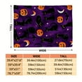 thumbnail image 3 of 1pc Halloween Black Cats and Pumpkins Print Flannel Throw Blanket - Plush for Sofa, Bed, Chair, Office, and Relaxation - Ideal for Comfort, 3 of 10