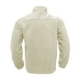 thumbnail image 4 of Iugvhana Sherpa Fleece Jackets for Men Full Zipper Stand Collar Winter Warm Thicken Fluffy Fuzzy Jacket with Zip Pocket White L, 4 of 7