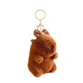 thumbnail image 1 of Esquirla Capybara Keychain Backpack Decoration Keyring for Children Adults Kids Plaid bow, 1 of 8