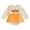 Orange, variant on Gerichy Infant Baby Girl Halloween Outfit Letter Embroidery Long Sleeve Romper Bodysuit Tutu Dress Clothes 0-18 Months