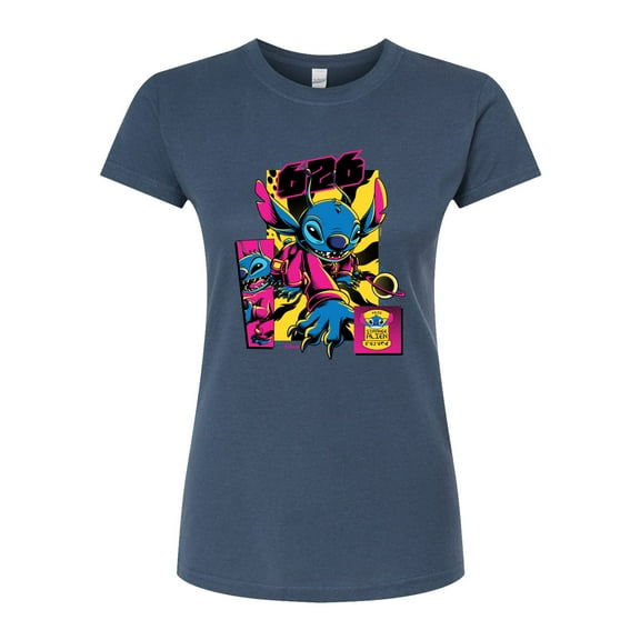 Disney - Lilo & Stitch - Stitch 626 Comic Page - Juniors Fitted Graphic T-Shirt