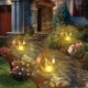 thumbnail image 5 of Moon Solar Garden Decorative Lights, Patio Decor, Metal, Solar Moon, Glass LED, Garden Lamp, Waterproof Post Light with Fairy and Stake, Yard, Lawn,, 5 of 5