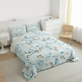 thumbnail image 3 of Feelyou Golf Sport Lover Bedding Comforter Set for Teens, Plant Botanical Twin Comforter Sets, Kawaii Cartoon Blue Reversible Bedding Set, Ultra Soft Bedroom Decor, 2-Piece, 3 of 8