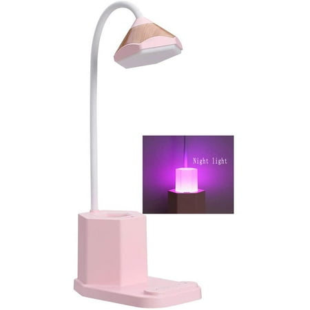 Led Desk Lamp Night Light Eye, Pink Desk Light Led