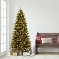 thumbnail image 2 of 6.5 ft Pre-lit Slim Westford Spruce Tree 1391 PE/PVC Tips 350 UL Clear Incandescent Lights, 2 of 3