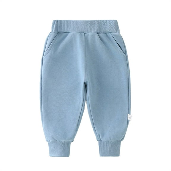 HIPYLO Loose Pants Flared Pants Baby Pants 6-9 Months Wide Pants Boy Clothes 24 Months Cute Clothes for Teens Toddler Boys Clothes, Blue 12-18 Months