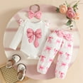 thumbnail image 2 of NIEWTR Toddler Baby Girls Autumn Winter Outfit Long Sleeve T-Shirt Tops Elastic Waist Pants Set Baby Girls Clothes Cartoon Print 2PCS Set Girl Gift Set,6-9 Months, 2 of 9