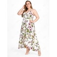 thumbnail image 2 of Rosegal Plus Size & Curve Cottagecore Floral Flounce High Low Maxi Sundress (Adjustable Straps), 2 of 4