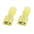 thumbnail image 4 of 20Pcs 12-10AWG Wire Insulated 6.3mm Female Spade Crimp Terminal Connector Yellow, 4 of 4