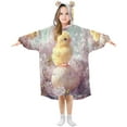 thumbnail image 5 of BZSMCE Wearable Blanket Hoodie Fashion Chick on Easter Egg Home Wear, 5 of 7