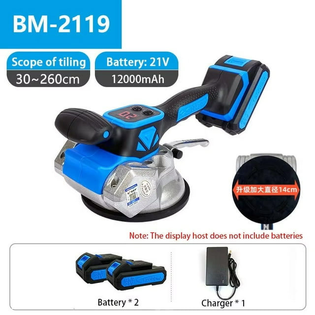 Vibrateur Électrique pour Carrelage Ventouse Automatique Outil de Nivellement pour Pose de Carrelage Machine de Pose de Carrelage Réglable, Facile à Utiliser