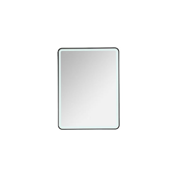 Vinnova Design 24'' Rectangle LED Lighted Accent Bathroom/Vanity Wall Mirror
