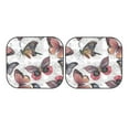 thumbnail image 7 of Kll Vintage Butterflies Windshield Sun Shade 2-Piece Foldable Car Front Window Sunshade For Most Sedans Suv Truck - Auto Sun Blocker Visor Protector Blocks Max Uv Rays - Small, 7 of 7