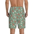 thumbnail image 4 of Lsque Retro Hippie Groovy Mushroom Mens Sleep Pajama Shorts,Short Pajama Pants, Cotton Ultra-Soft Knit-Small, 4 of 9