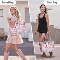 thumbnail image 6 of Large Capacity Tote Bag,Pink Breast Cancer Handbag Fashion Luxury Tote Bag,15.7"x13"x 5.1" Inches,Laptop Compatible, 6 of 6