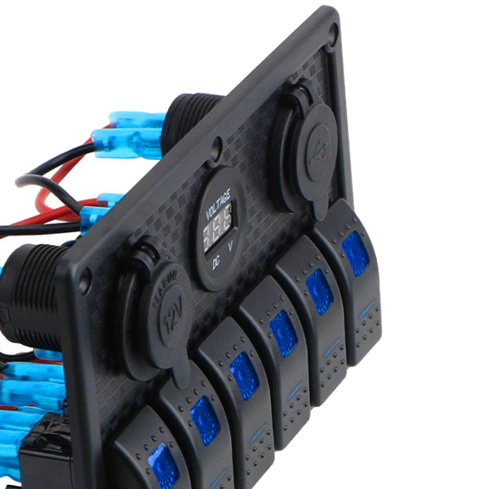 Waterproof Gang Rocker Switch Panel for Marine Boat Car Light