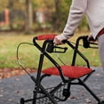 thumbnail image 4 of HELLHERO Red Candy Cane Rollator Walker Seat Back Covers Walker Seat Cushion Cover & Easy Install with Easy to Use for Unisex, 4 of 7
