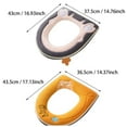 thumbnail image 3 of Household Cute Toilet Seat Cover, Seasonal Universal Thickened Waterproof Zipper Toilet Gasket, Soft Plush Material With Easy Installation And Cleaning For Circular U - Shaped, 3 of 8