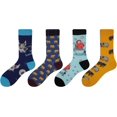 thumbnail image 2 of GHSDFBB Men's 2/4 Packs Fun Crazy Novelty Dress Crew Socks, 2 of 6