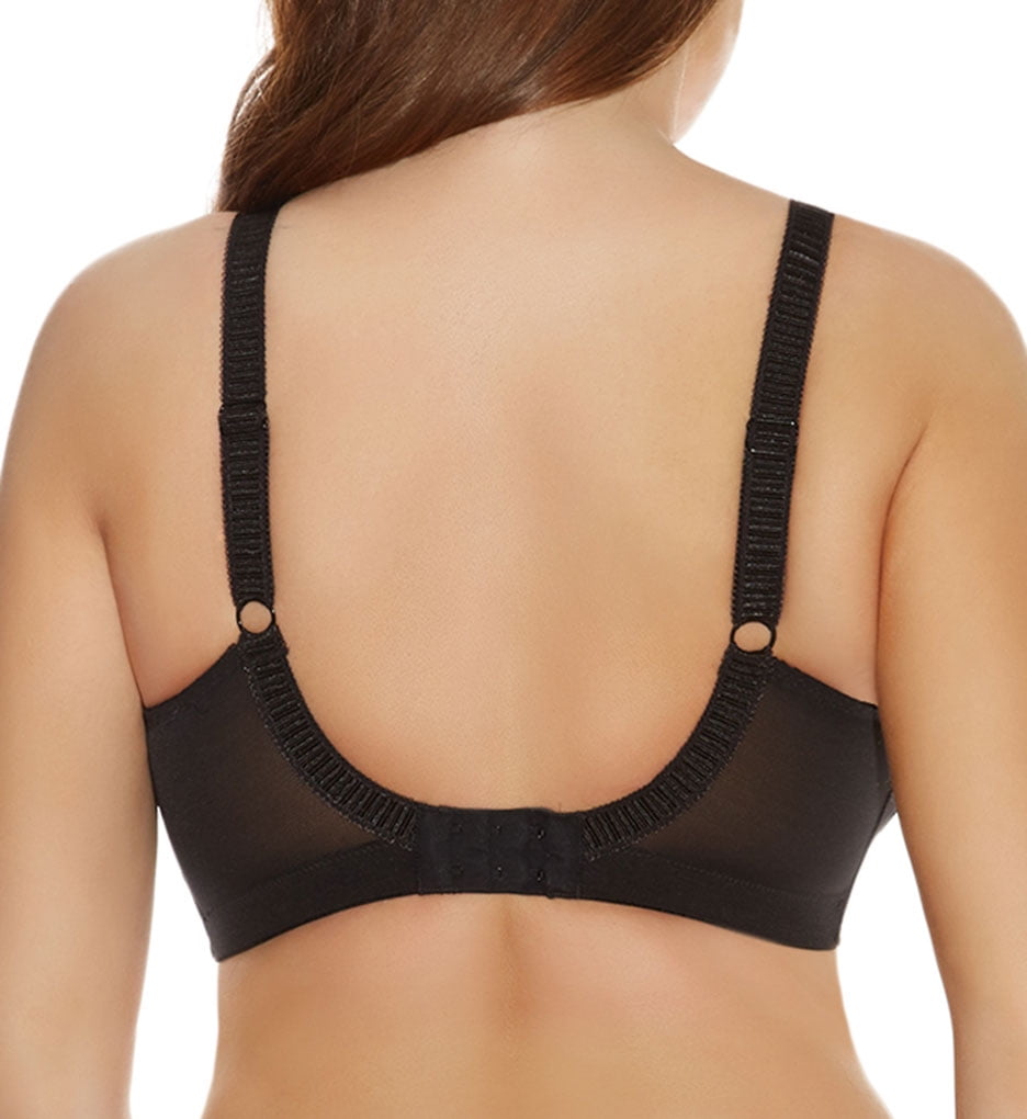 Elomi 36L Black Caitlyn FULL CUP Side Support Underwire Bra Style 8030 NWT
