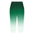 thumbnail image 4 of UTSJKR Women's Summer Gradient Capri Pants with Pockets Drawstring Elastic High Waist Loose Fit Cropped Trousers Stretch Workout Yoga Pants Joggers Pants Green XL, 4 of 6