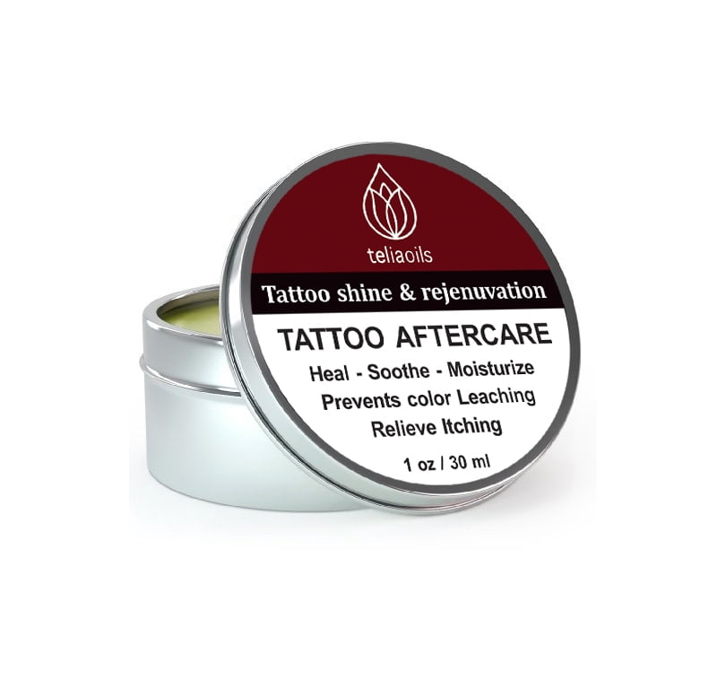 Teliaoils Tattoo Aftercare Balm Natural, HandCrafted Skin Care