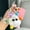 L, variant on Cute Plush Keychain with Knit Hat,Furry Cartoon Plush Doll Pendant With Sunglasses,Purse Backpack Soft Charms Key Chain for Women or Girls Bags,Car Keys,Ladies Handbag Wallet Decoration