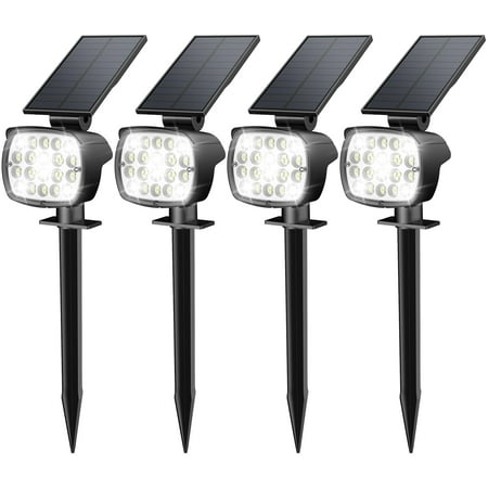 Kaxiida Solar Lights Outdoor Waterproof - 2025 Upgrade 3 Level Ultra Bright Spot Lights Uplights, LED Landscape Spotlight for Tree, Pathway, Wall, Adjustable Solar Panel Auto On/Off C92