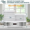 thumbnail image 2 of Electric Food Dehydrator Machine, 5 BPA-Free Trays Food Preserver Fruit Dryer with 48H Timer & Temperature Control, Overheat Protection, 2 of 8